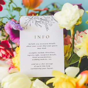 Ökande Bouquet-vykort för Bröllop OSA Tilläggskort