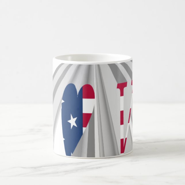 Ökande patriotism: I Kärlek USA: s perspektiv Art Kaffemugg (Center)