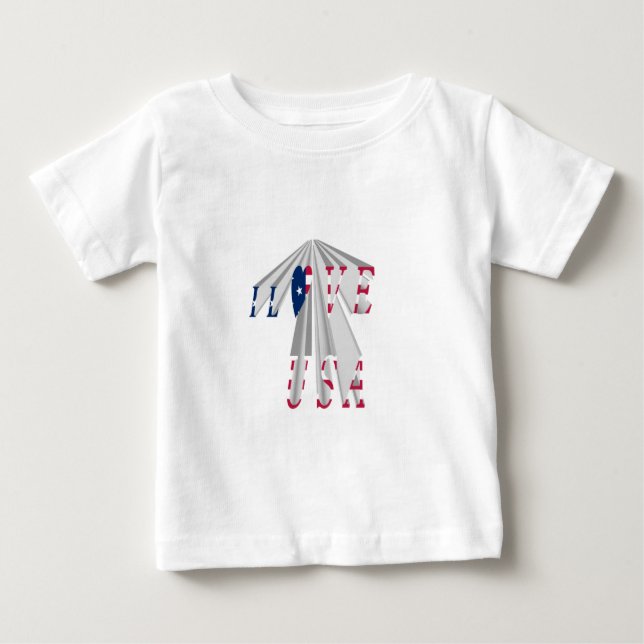 Ökande patriotism: I Kärlek USA: s perspektiv Art Tee (Framsida)