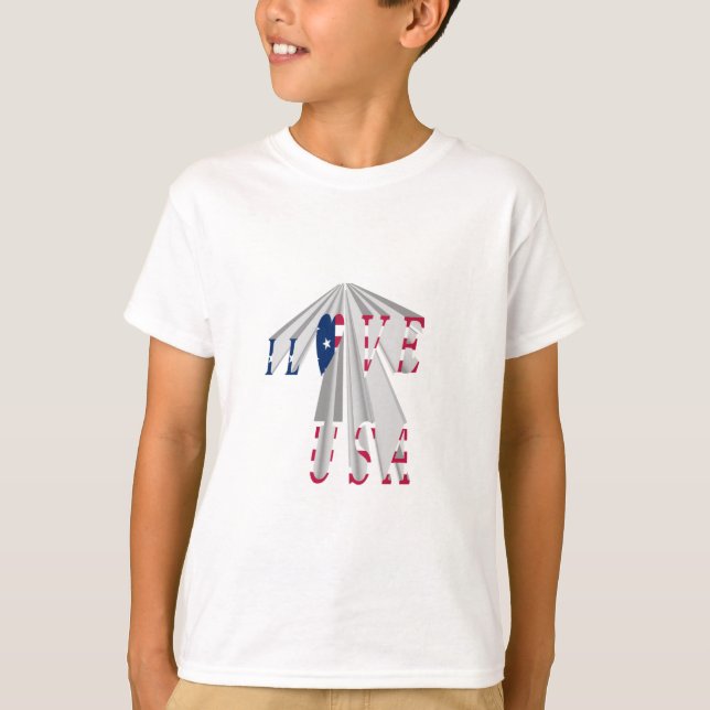 Ökande patriotism: I Kärlek USA: s perspektiv Art Tröja (Framsida)