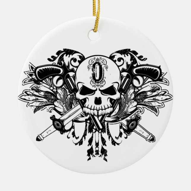 O'Kane logotyp Ornamnt Julgransprydnad Keramik (Framsidan)