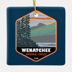 Okanogan Wenatchee National Forest Washington Julgransprydnad Keramik