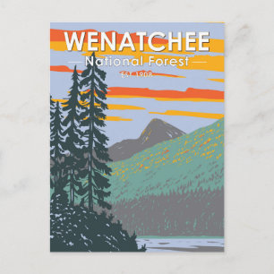 Okanogan Wenatchee National Forest Washington Vykort