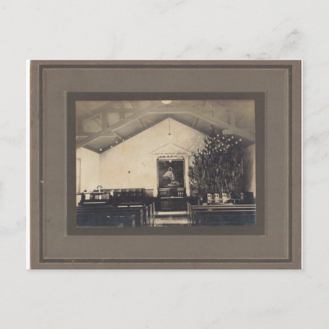 Okänt vykort för kyrka (Framsida)