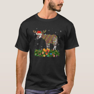 Okapi Animal Lover Reindeer Santa Hat Okapi Kristi T Shirt