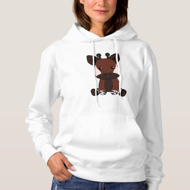 Okapi Cute Forest Giraffe Zebra Giraffes Animal T Shirt (Framsida)