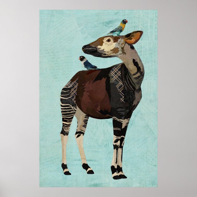 OKAPI & FEATHERS POSTER (Framsidan)