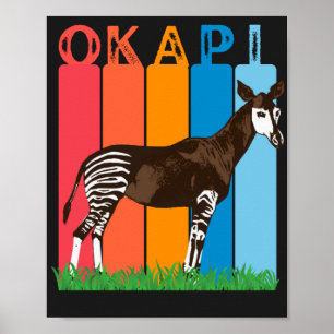 Okapi Fläkt Colorful Pub Poster