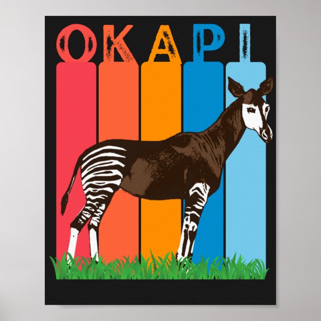 Okapi Fläkt Colorful Pub Poster (Framsidan)