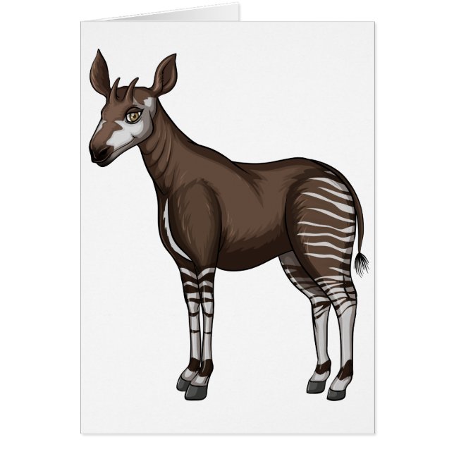 Okapi Hälsningskort (Framsidan)