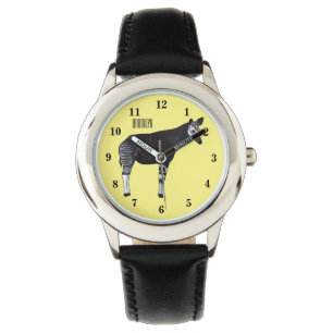 Okapi-illustration av tecknad armbandsur