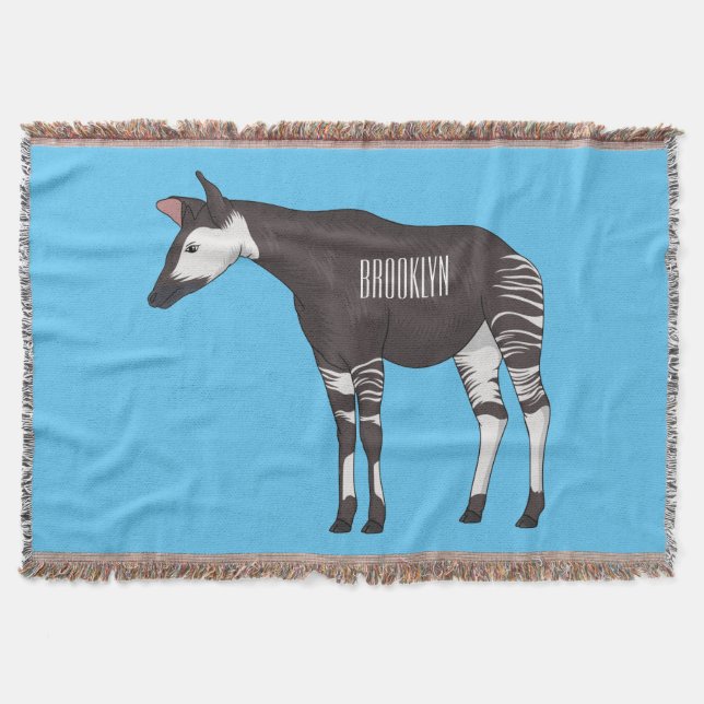 Okapi-illustration av tecknad filt (Framsidan)