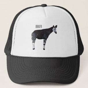 Okapi-illustration av tecknad keps