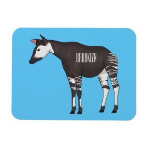 Okapi-illustration av tecknad magnet