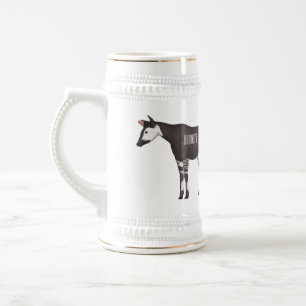 Okapi-illustration av tecknad sejdel
