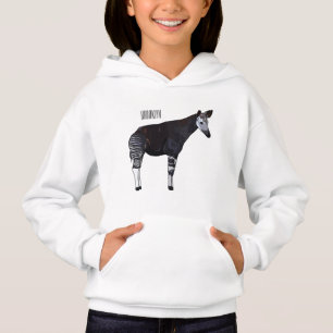 Okapi-illustration av tecknad t shirt