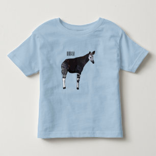 Okapi-illustration av tecknad t shirt
