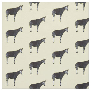 Okapi-illustration av tecknad tyg