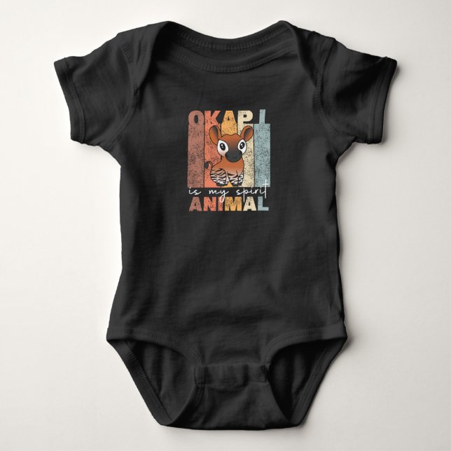 Okapi Is My Spirit Animal - Okapis Are Cute T Shirt (Framsida)