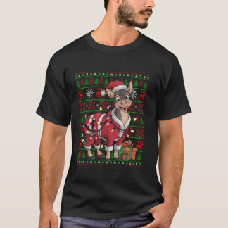 Okapi Julafton Ljus Ugly Santa Okapi jul T Shi T Shirt