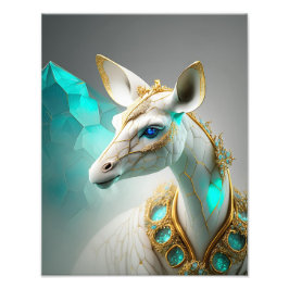 OKAPI MOTU Skogen Giraffe Island Lemuria Fototryck