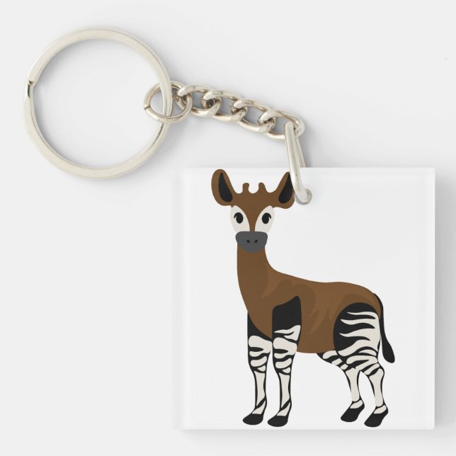 Okapi Tecknad, Majestic Okapi Animal, Okapi Älskar (Framsidan)