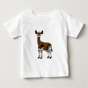 Okapi Tecknad, Majestic Okapi Animal, Okapi Älskar T Shirt