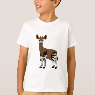 Okapi Tecknad, Majestic Okapi Animal, Okapi Älskar T Shirt
