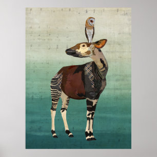 OKAPI- & UGGLAkonst Poster