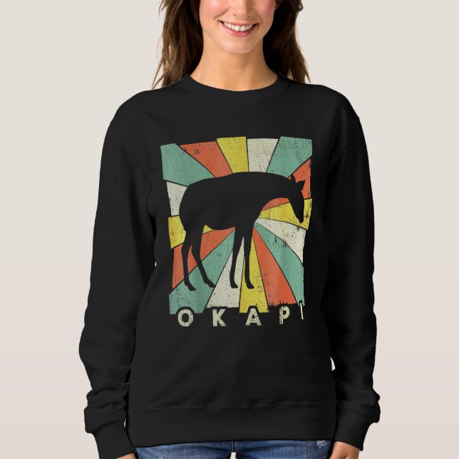 Okapi Vintage Retro T Shirt (Framsida)