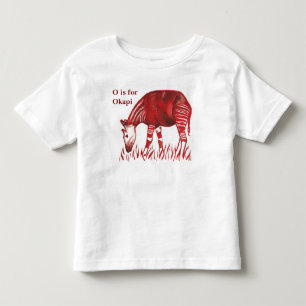 Okapikonstverkbaby och unge T-tröja T Shirt
