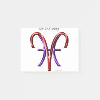 Ökar bitarna på CMS Astrology Zodiac-tecknet Post-it Block