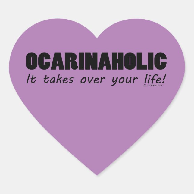 OkarinaholLife Heart Sticker Hjärtformat Klistermärke (Framsida)