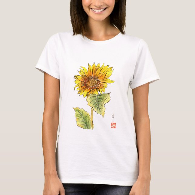 OKASAN-solros Tee Shirt (Framsida)