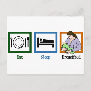 Ökat viloläge Breastfeed Vykort