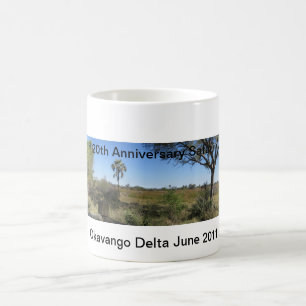 Okavango delta, Botswana, afrika Kaffemugg