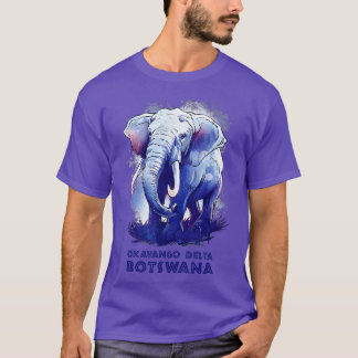 Okavango Delta Botswana Safari nationalparksspel T Shirt