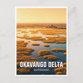 Okavango Delta Botswana Vykort