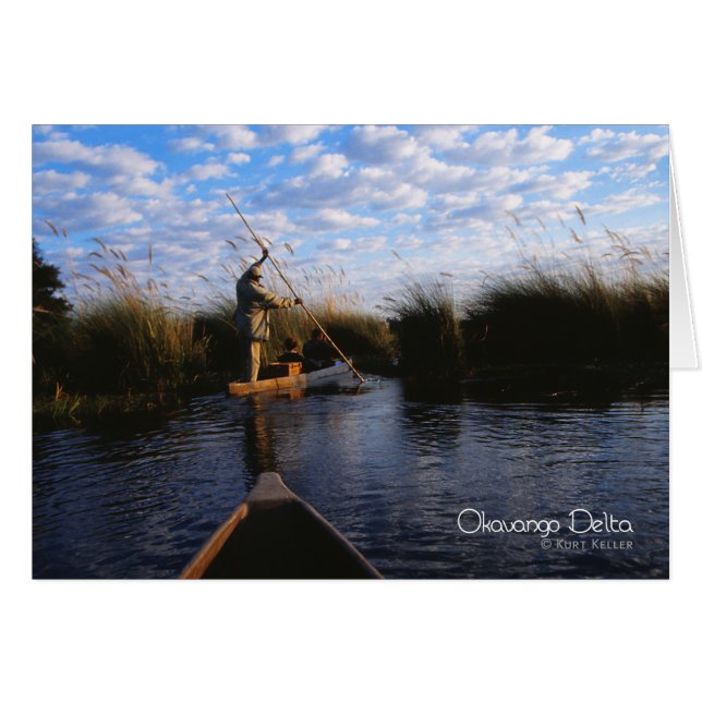 Okavango Delta Hälsningskort (Framsidan Horizontal)