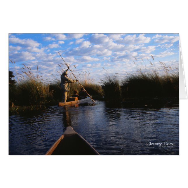 Okavango Delta Photo Hälsningskort (Framsidan Horizontal)