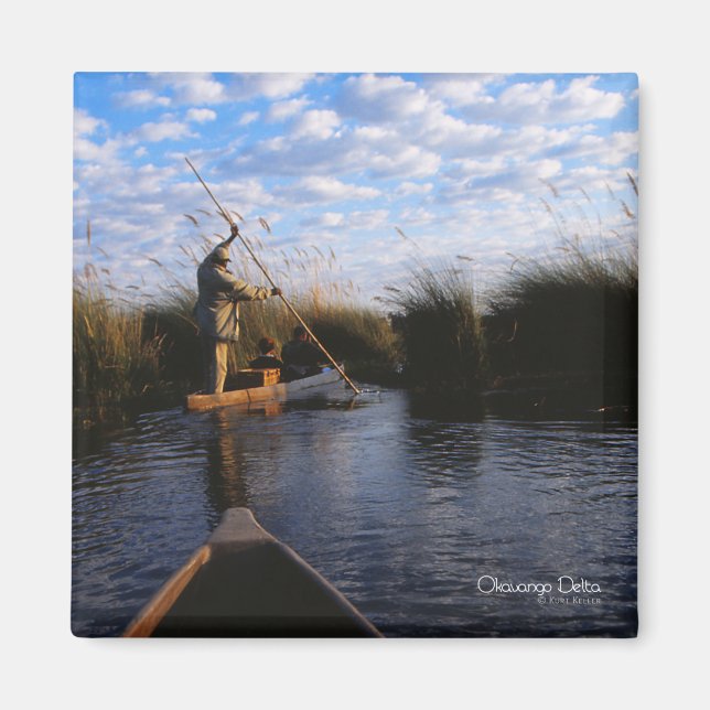 Okavango Delta Photo Magnet (Framsidan)