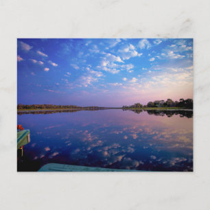 Okavango Delta River View Botswana Afrika Vykort