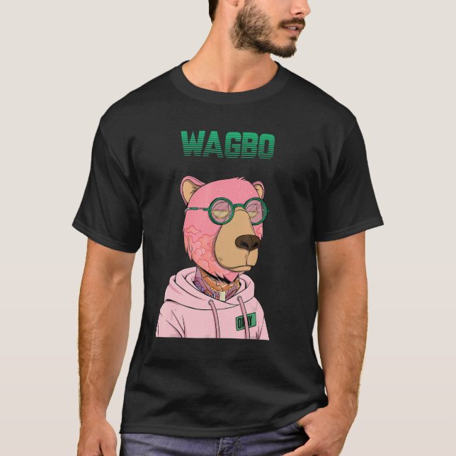 OKAYBear NFT Best Community WAGBO T Shirt (Framsida)