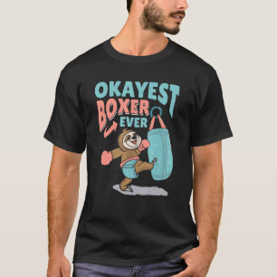 Okayest Boxer Aldrig Boxing Handskar Boxer Boxing T Shirt