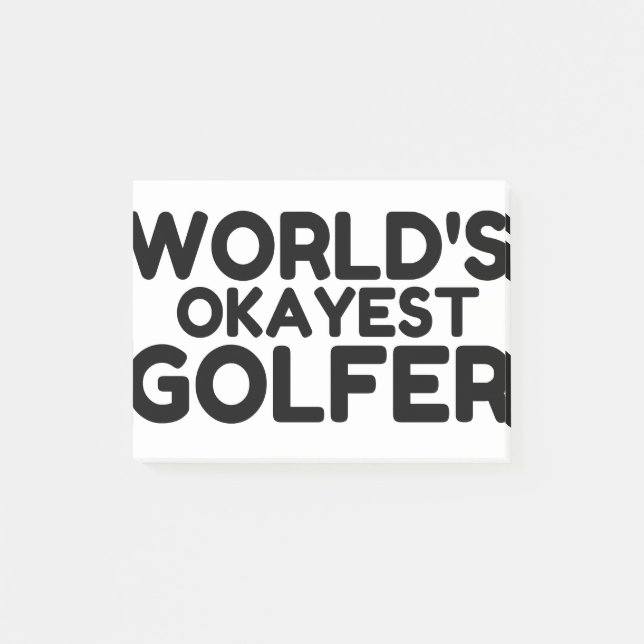 OKAYEST GOLFER POST-IT BLOCK (Framsida)