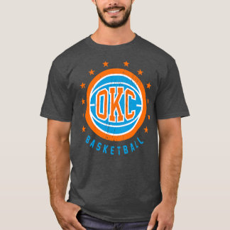 OKC Basketball Vintage Distress T Shirt