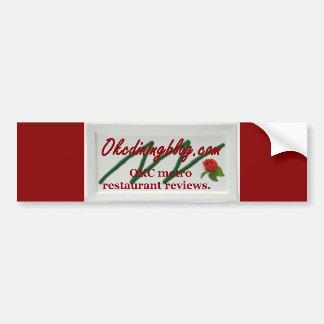 OKCdiningblog.com dekal (Framsidan)