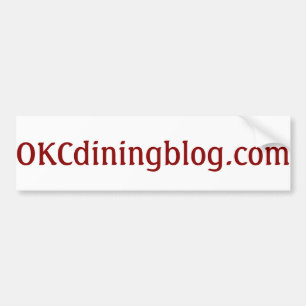 OKCdiningblog.com inget ludd Bildekal