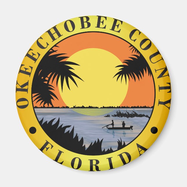 Okeechobee län magnet (Framsidan)