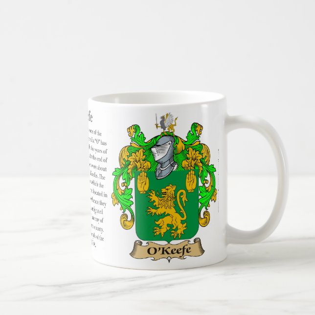 O'Keefe familjvapensköld Kaffemugg (Höger)